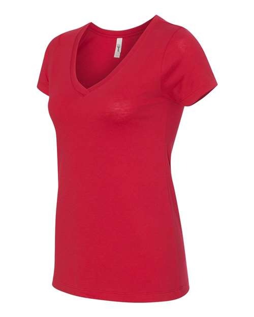 Next Level 1540, Women's Ideal V-neck Tee, Red