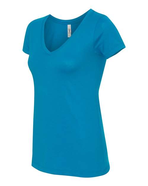 Next Level 1540, Women's Ideal V-neck Tee, Turquoise