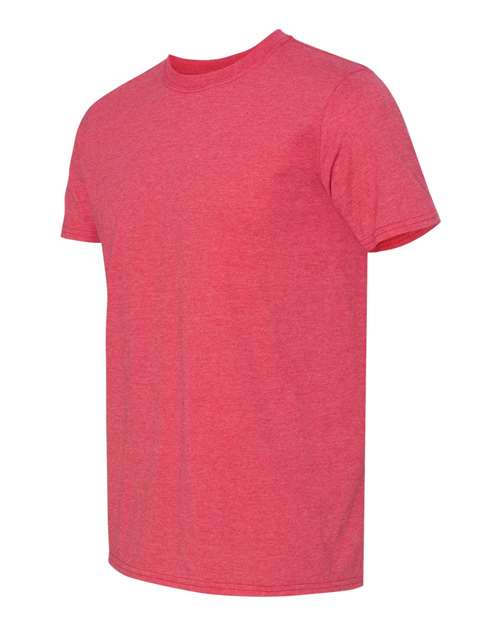 Gildan 64000, Unisex Softstyle T-shirt, Heather Red