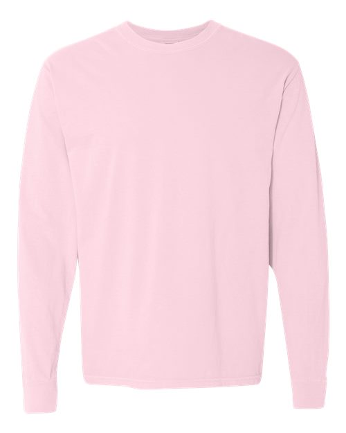 Unisex Garment-Dyed Heavyweight Long Sleeve T-Shirt - Blossom - - 2217