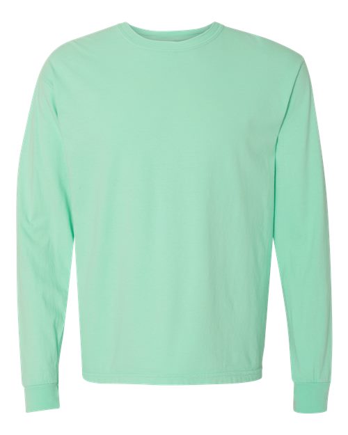Unisex Garment-Dyed Heavyweight Long Sleeve T-Shirt - Island Reef - - 2217