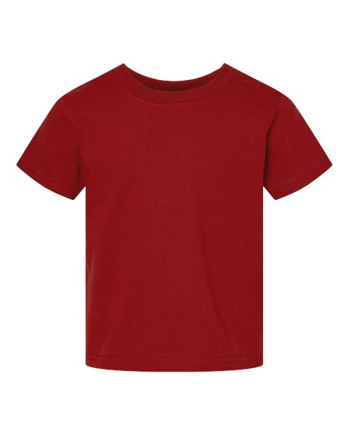 Rabbit Skins 3301T, Toddler Cotton Jersey Tee, Garnet