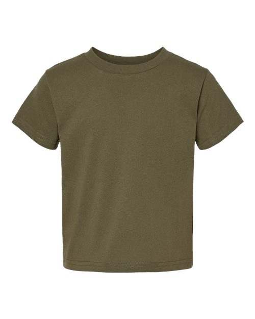Rabbit Skins 3301T, Toddler Cotton Jersey Tee, Military Green