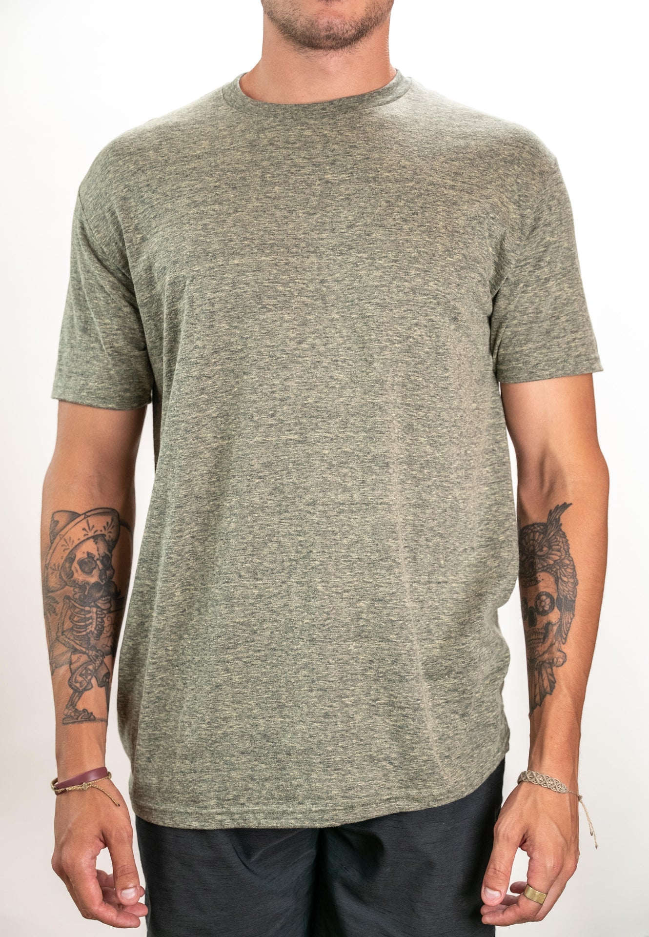 47317 - Men's Snow Tee Moss CLOSEOUT COTTON / POLYESTER FITTED Lightweight MEN MEN TEE ON SALE OPTIMA Optima Close Out REGULAR tearaway TEE TEES tshirts