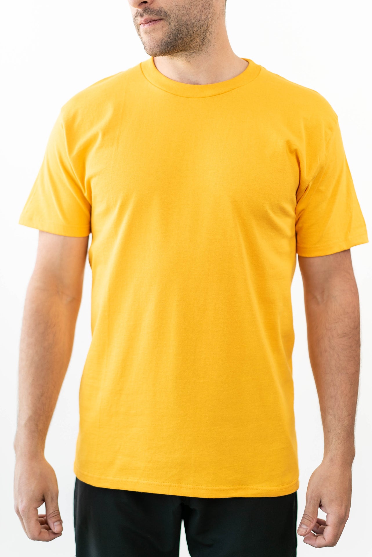 47364 - Men's Logan Tee Gold CLOSEOUT COTTON Logan MEN MEN TEE Men's MIDWEIGHT OPTIMA REGULAR RING SPUN shsdparentproduct ss Street t-shirt tearaway TEE TEES tshirt tshirts UNFITTED