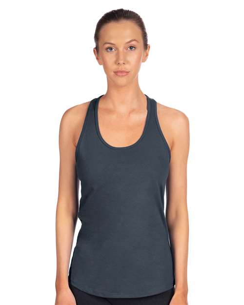 Next Level 1533, Women's Ideal Racerback Tank, Indigo