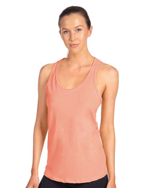 Next Level 1533, Women's Ideal Racerback Tank, Light Orange