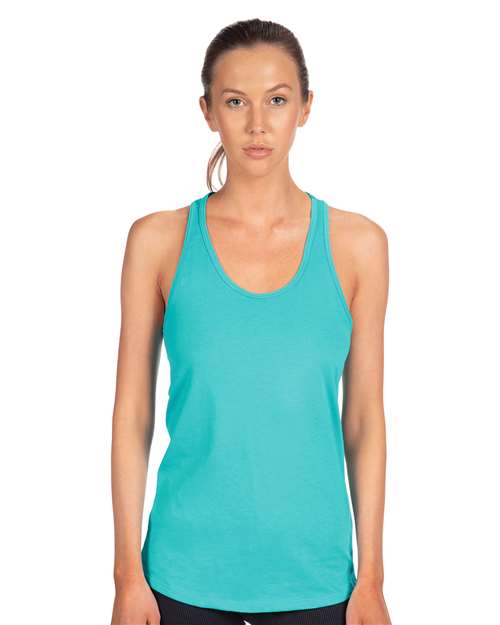Next Level 1533, Women's Ideal Racerback Tank, Tahiti Blue