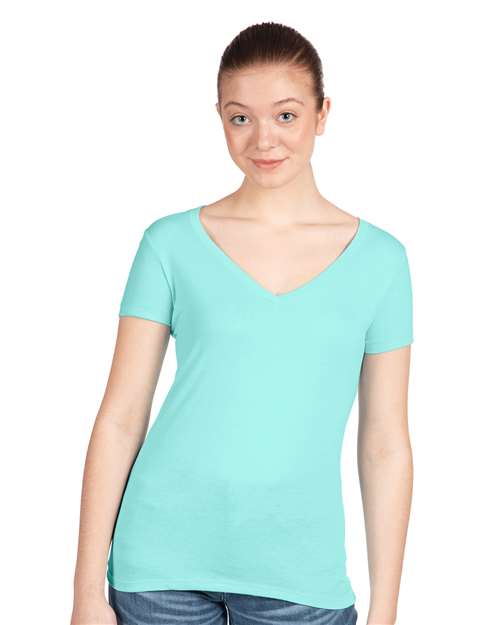 Next Level 1540, Women's Ideal V-neck Tee, Cancun