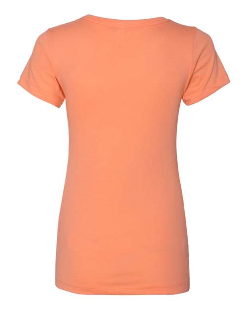 Next Level 1540, Women's Ideal V-neck Tee, Light Orange