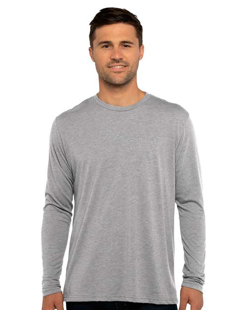 Next Level 6071, Unisex Triblend Long Sleeve Tee, Premium Heather