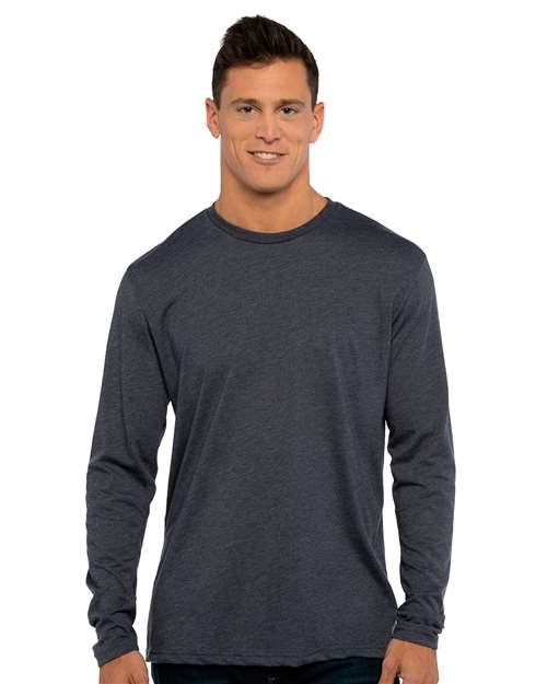 Next Level 6071, Unisex Triblend Long Sleeve Tee, Vintage Navy