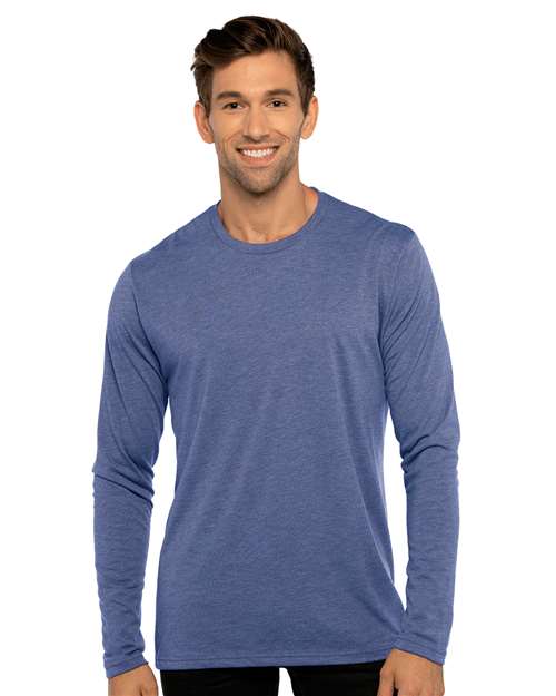 Next Level 6071, Unisex Triblend Long Sleeve Tee, Vintage Royal