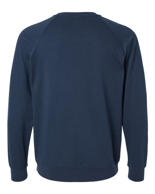 Next Level 9000, Unisex Laguna Raglan Crewneck Sweatshirt, Midnight Navy