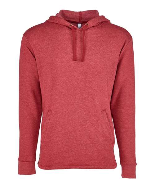 Next Level 9300, Unisex Malibu Welt Pocket Hoodie Sweatshirt, Heather Cardinal