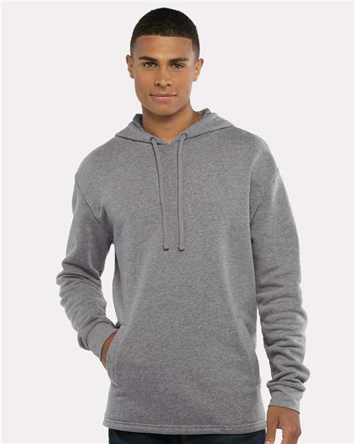 Next Level 9300, Unisex Malibu Welt Pocket Hoodie Sweatshirt, Heather Grey