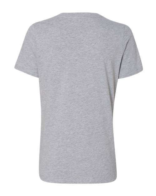 BELLA + CANVAS 6405CVC, Women's Relaxed Heather Cvc V-neck Tee, Athletic Heather