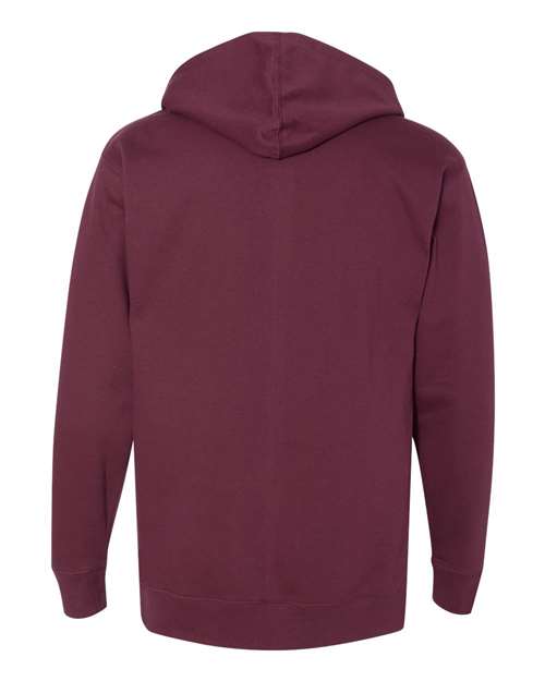Independent Trading Co. SS4500, Unisex Midweight Hooded Sweatshirt, Maroon