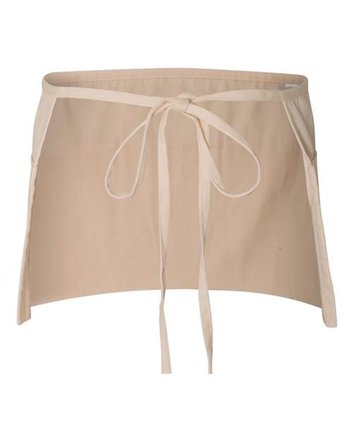 Q-Tees Q2115, Waist Apron With Pockets, Natural