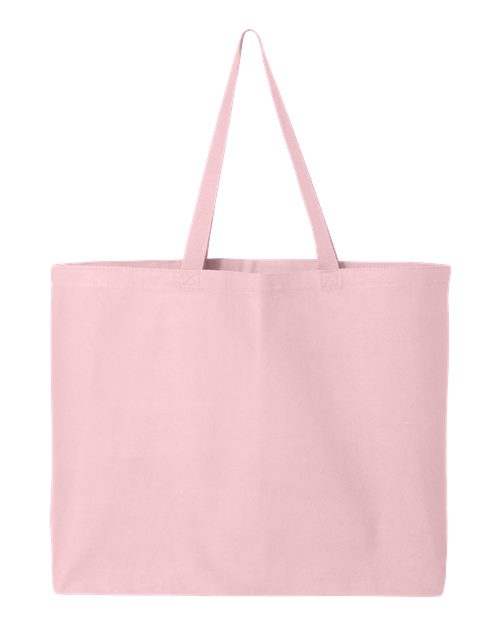 25L Jumbo Tote - - 4324 - Toronto Embroidery Light Pink One Size bulk orders carry bags custom bags custom decoration custom embroidery durable embroidered bags embroidery service fast turnaround long lasting premium quality professional embroidery professional grade toronto embroidery tote bags