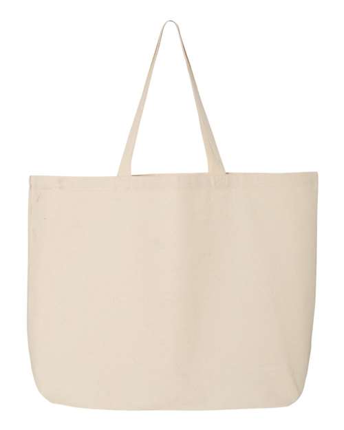 25L Jumbo Tote - - 4324 - Toronto Embroidery Natural One Size bulk orders carry bags custom bags custom decoration custom embroidery durable embroidered bags embroidery service fast turnaround long lasting premium quality professional embroidery professional grade toronto embroidery tote bags
