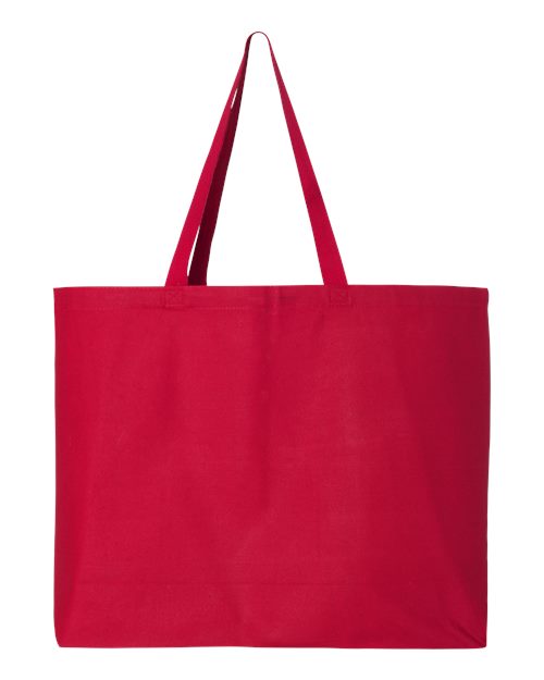 25L Jumbo Tote - - 4324 - Toronto Embroidery Red One Size bulk orders carry bags custom bags custom decoration custom embroidery durable embroidered bags embroidery service fast turnaround long lasting premium quality professional embroidery professional grade toronto embroidery tote bags