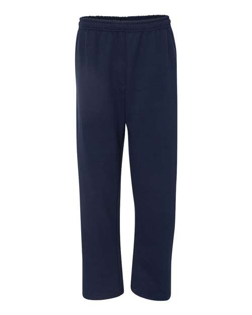 Heavy Blend™ Open-Bottom Sweatpants with Pockets - - 4472 Navy 13560 18300 8-8.9 oz Adult Athletics Blends Bottoms Cotton/Poly (50/50) Drawstring Gildan Heavy (Over 6 oz) Jersey Mens & Unisex No Visible Logos Open Bottoms Pants Pockets Polyester Side Seams Sweatpants Tear Away Unisex