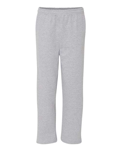 Heavy Blend™ Open-Bottom Sweatpants with Pockets - - 4472 Sport Grey 13560 18300 8-8.9 oz Adult Athletics Blends Bottoms Cotton/Poly (50/50) Drawstring Gildan Heavy (Over 6 oz) Jersey Mens & Unisex No Visible Logos Open Bottoms Pants Pockets Polyester Side Seams Sweatpants Tear Away Unisex