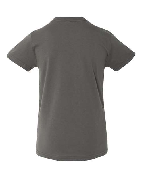 BELLA + CANVAS 3001Y, Youth Jersey Tee, Asphalt