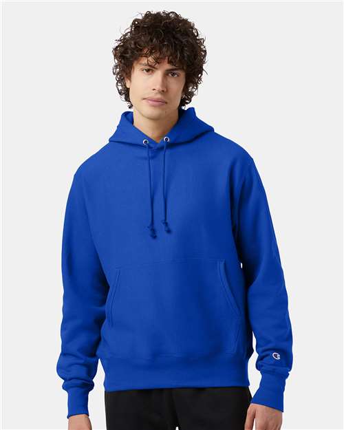 Champion S101, Unisex Reverse Weave Hooded Sweatshirt, Athletic Royal