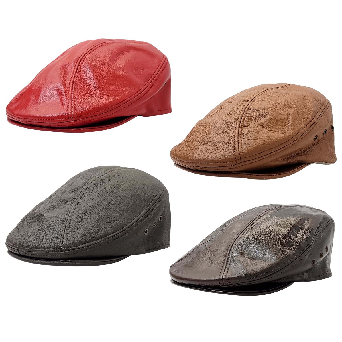 IVY Hat - #905 Genuine Leather Multi-Coloured S/M & L/XL - Ivy