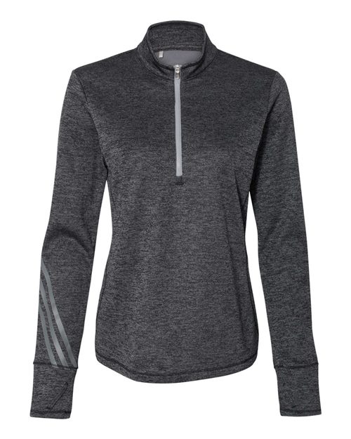 Women's Brushed Terry Heathered Quarter-Zip Pullover - - 6096 - Toronto Screen Printing- Color