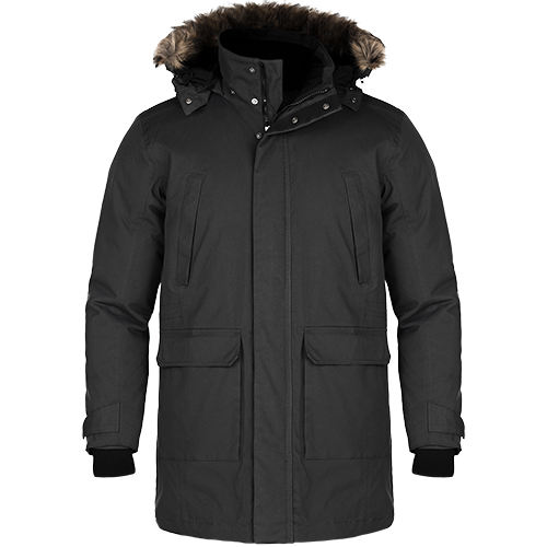 L06100 - Ultimate - Men's Cold Weather Parka w/ Detachable Hood Gunmetal 6100 adult df7663 Heritage 54 mens winter coat