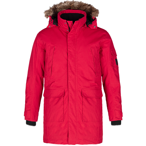 L06100 - Ultimate - Men's Cold Weather Parka w/ Detachable Hood Red 6100 adult df7663 Heritage 54 mens winter coat