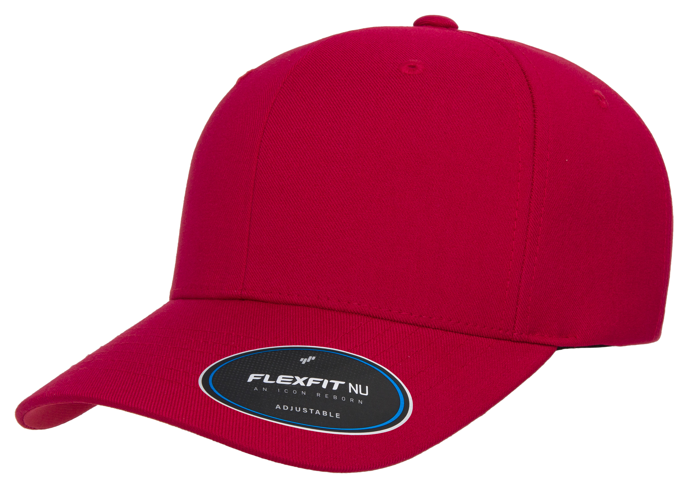 F06110 - Flexfit Nu Adjustable Cap Red 06110 5-panel 6110 __label:IN-STOCK snap back yukon yupoong
