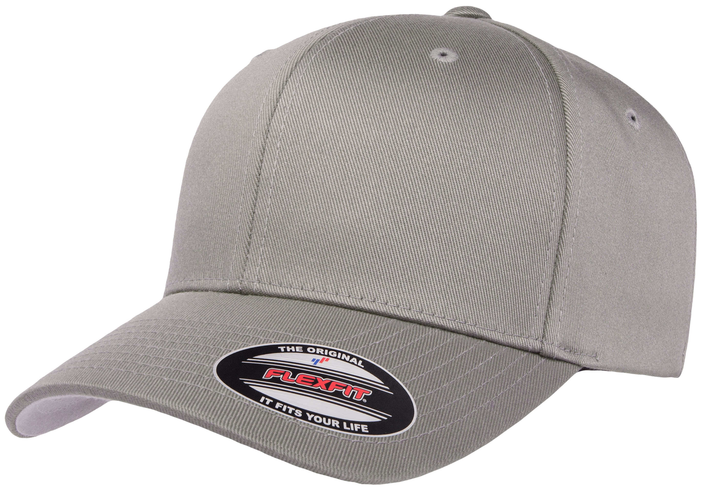 F06277 - FlexFit Wooly Combed Fitted Cap Grey 06277 6277 __label:IN-STOCK fitted fitted cap