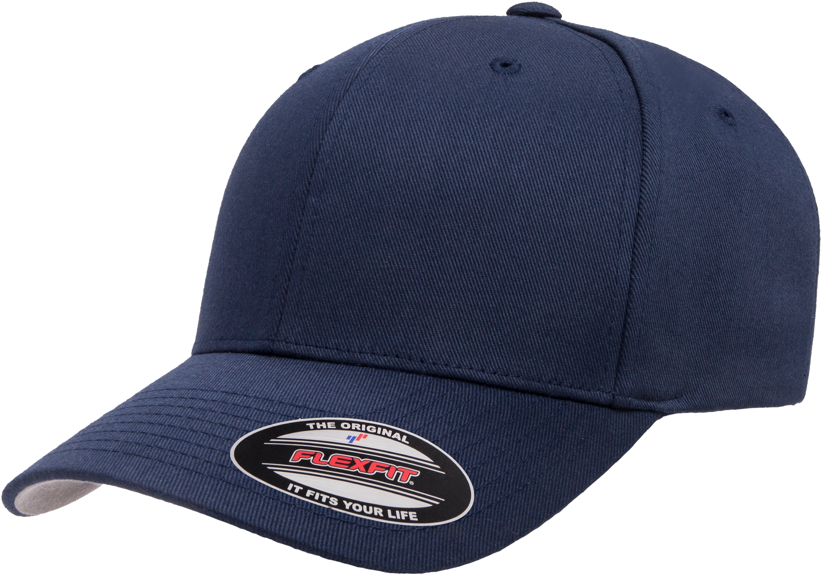 F06277 - FlexFit Wooly Combed Fitted Cap Navy 06277 6277 __label:IN-STOCK fitted fitted cap