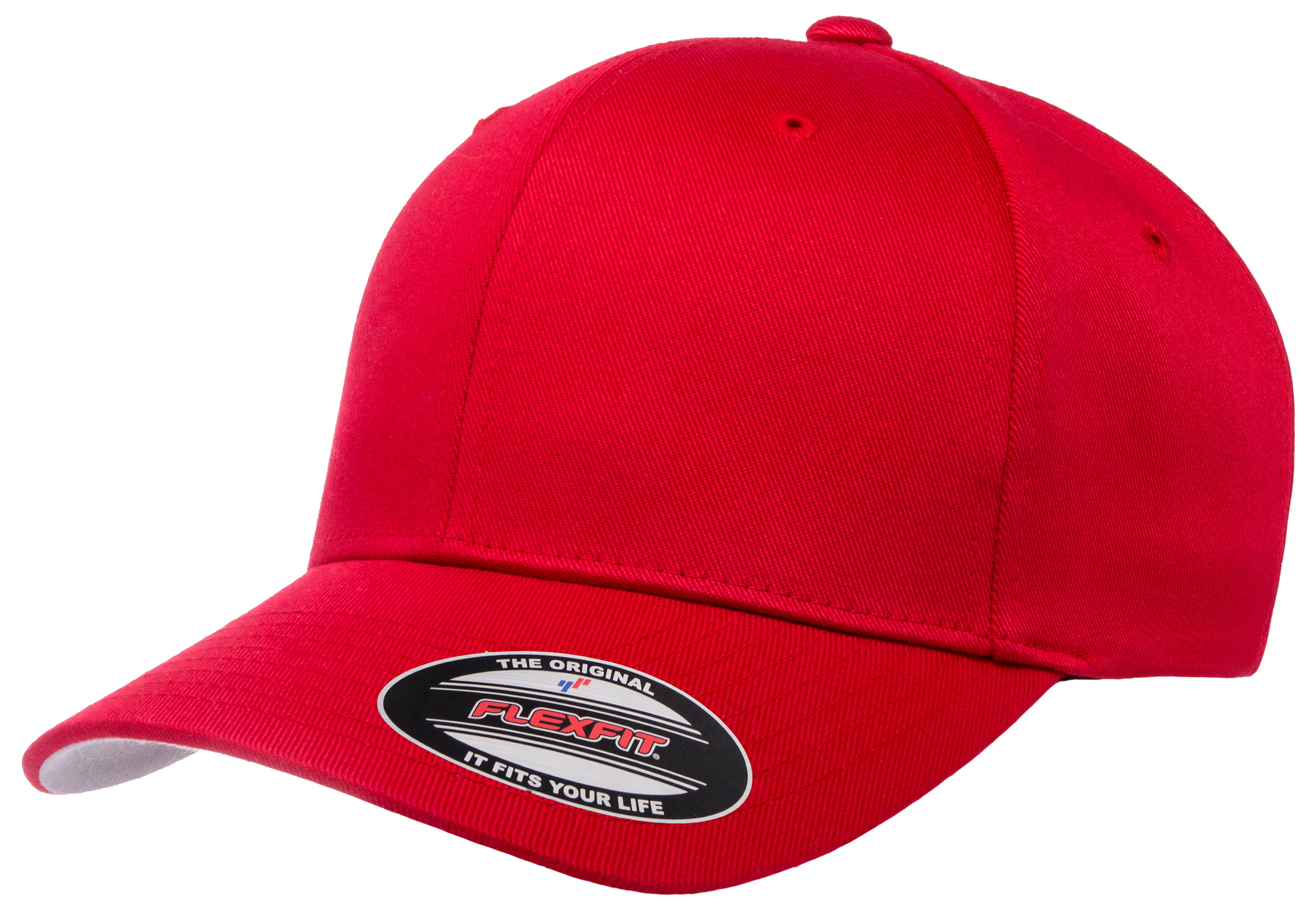 F06277 - FlexFit Wooly Combed Fitted Cap Red 06277 6277 __label:IN-STOCK fitted fitted cap