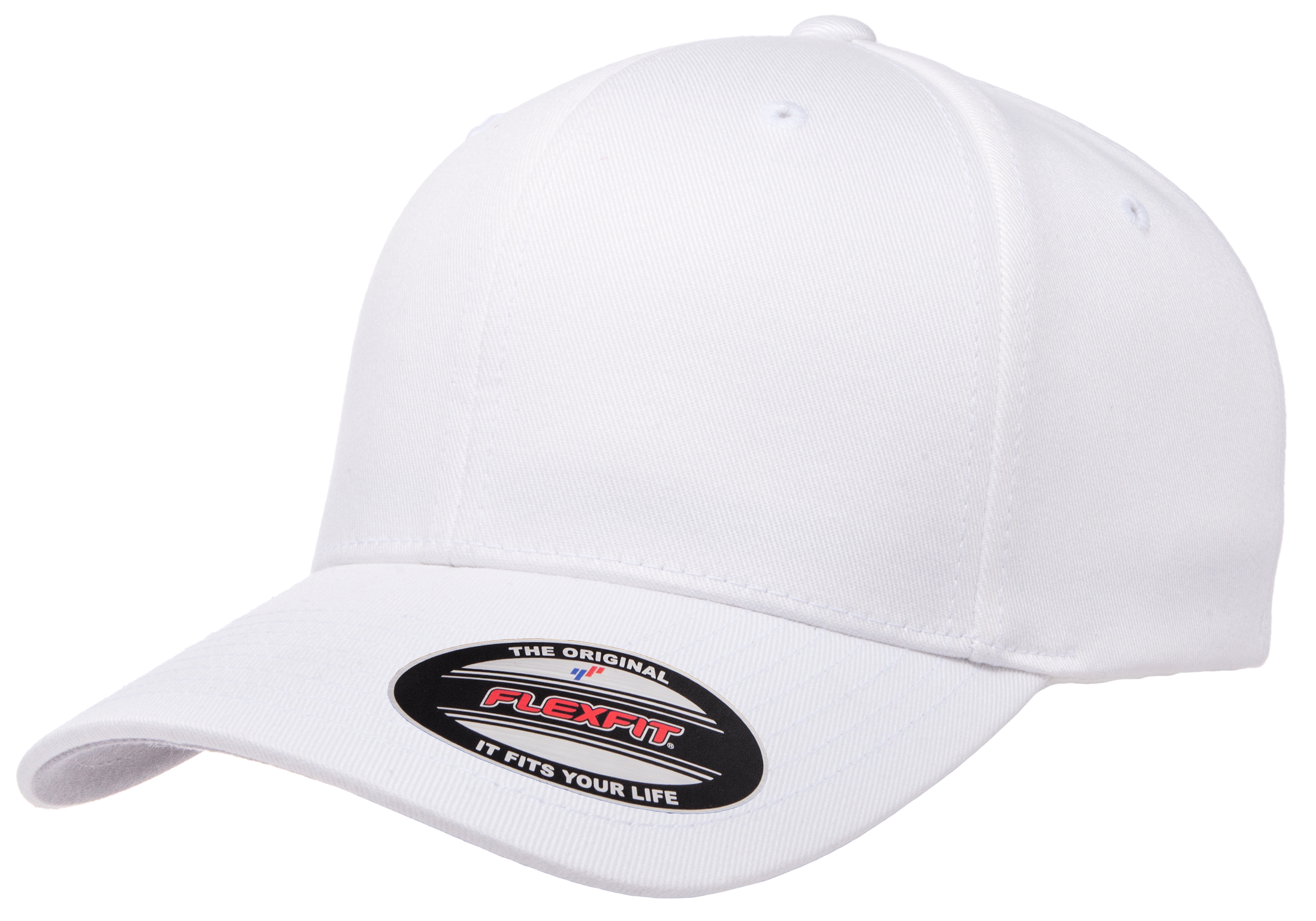 F06277 - FlexFit Wooly Combed Fitted Cap White 06277 6277 __label:IN-STOCK fitted fitted cap