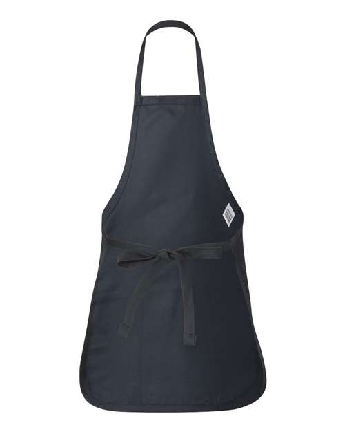 Q-Tees Q4250, Full-length Apron With Pouch Pocket, Navy