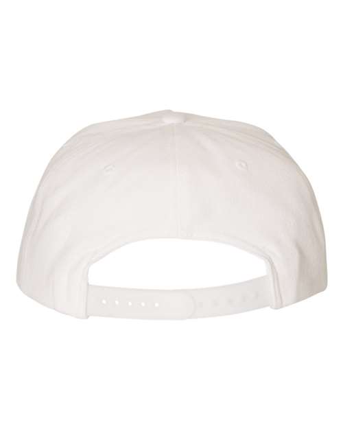 YP Classics 5089M, Premium Five-panel Snapback Cap, White
