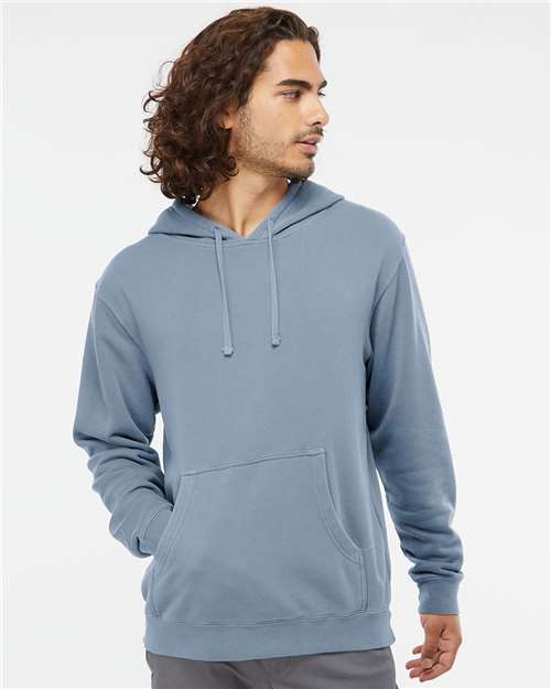 Independent Trading Co. PRM4500, Unisex Midweight Pigment-dyed Hooded Sweatshirt, Pigment Slate Blue