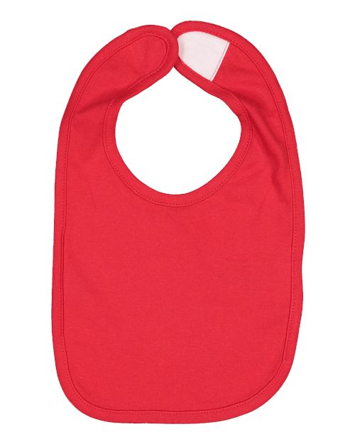 Rabbit Skins 1005, Infant Premium Jersey Bib, Red