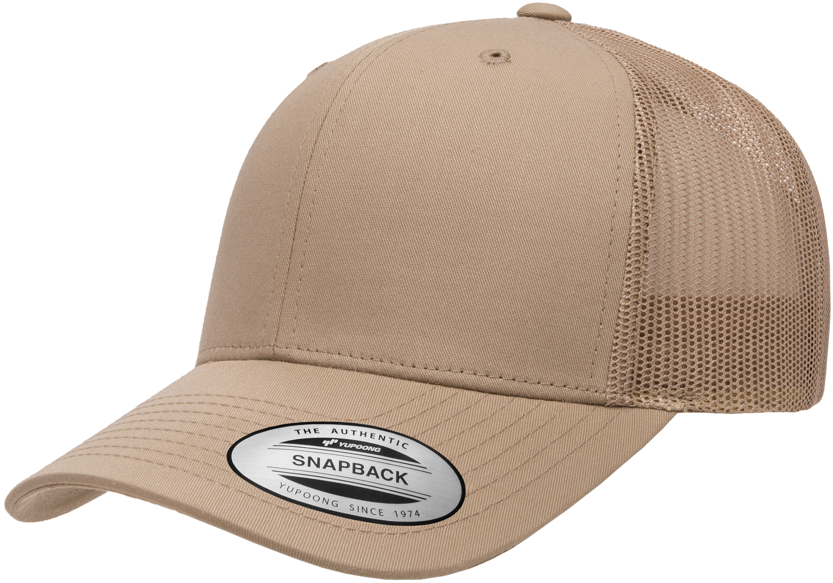 F06606 - YP Classics Snap Back Trucker Cap Khaki 6606 6606t __label:IN-STOCK snap back youth yp classic yuupong