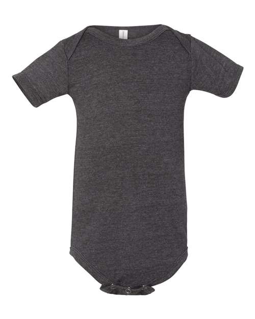 BELLA + CANVAS 100B, Infant Jersey One Piece, Dark Grey Heather