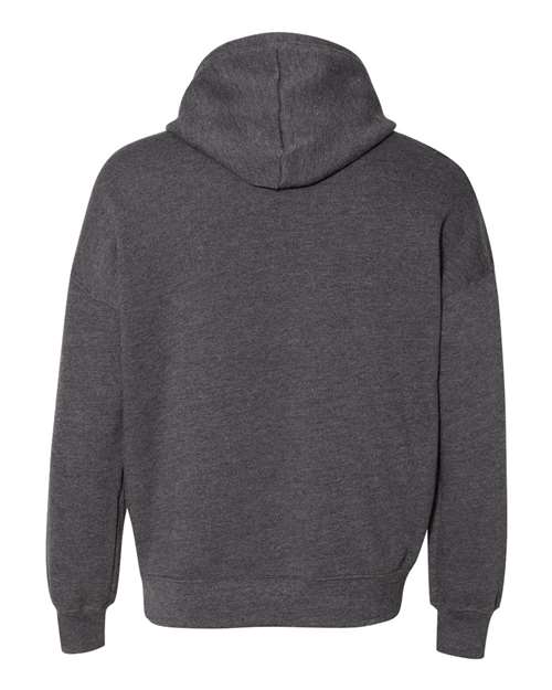 BELLA + CANVAS 3729, Unisex Sponge Fleece Drop Shoulder Hoodie Sweatshirt, Dark Grey Heather