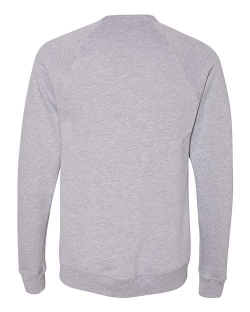 BELLA + CANVAS 3901, Unisex Sponge Fleece Raglan Crewneck Sweatshirt, Athletic Heather