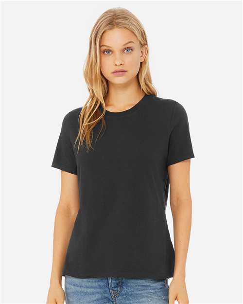 BELLA + CANVAS 6400, Women’s Relaxed Jersey Tee, Dark Grey