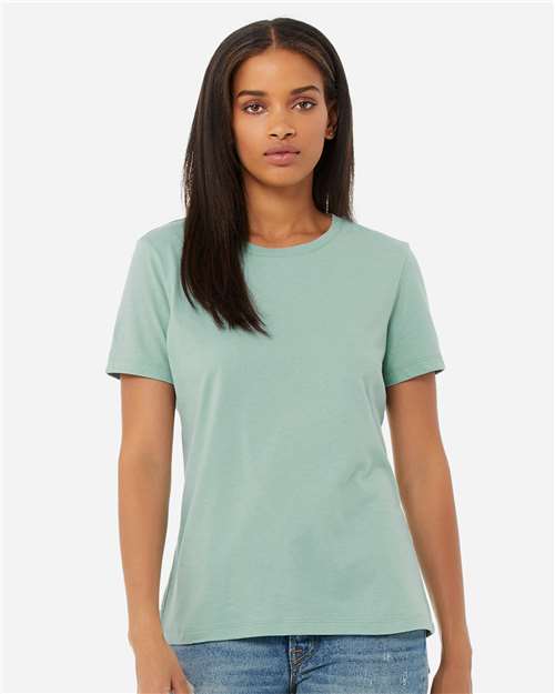 BELLA + CANVAS 6400, Women’s Relaxed Jersey Tee, Dusty Blue