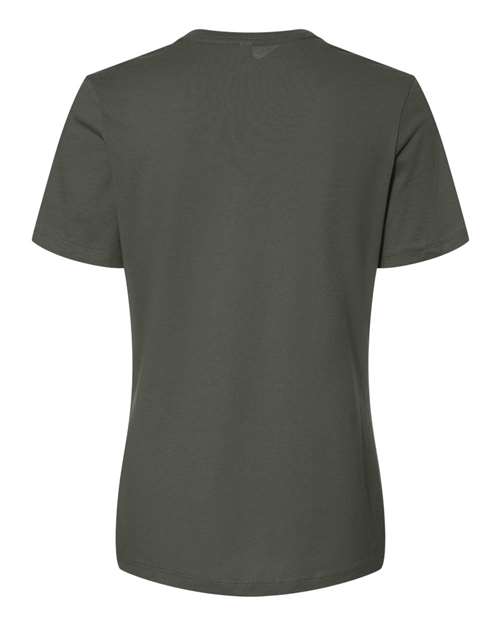 BELLA + CANVAS 6400, Women’s Relaxed Jersey Tee, Military Green